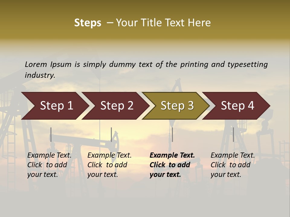 Exploration Outdoor Gas PowerPoint Template