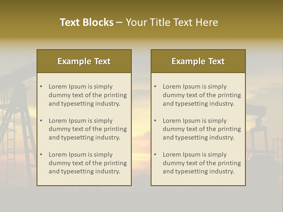 Exploration Outdoor Gas PowerPoint Template