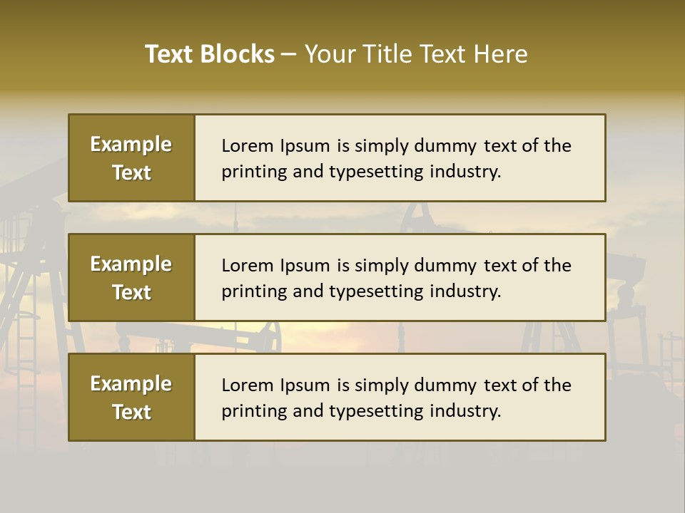 Exploration Outdoor Gas PowerPoint Template