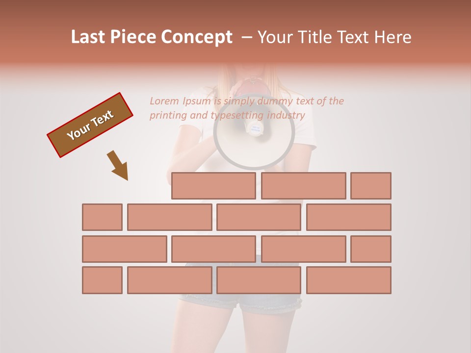 Bullhorn Casual Urgent PowerPoint Template