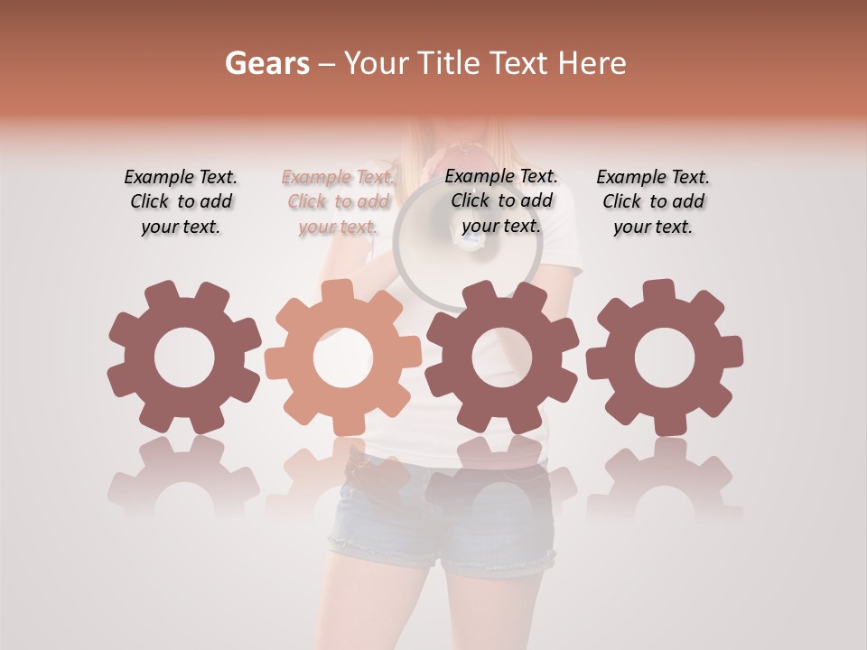 Bullhorn Casual Urgent PowerPoint Template