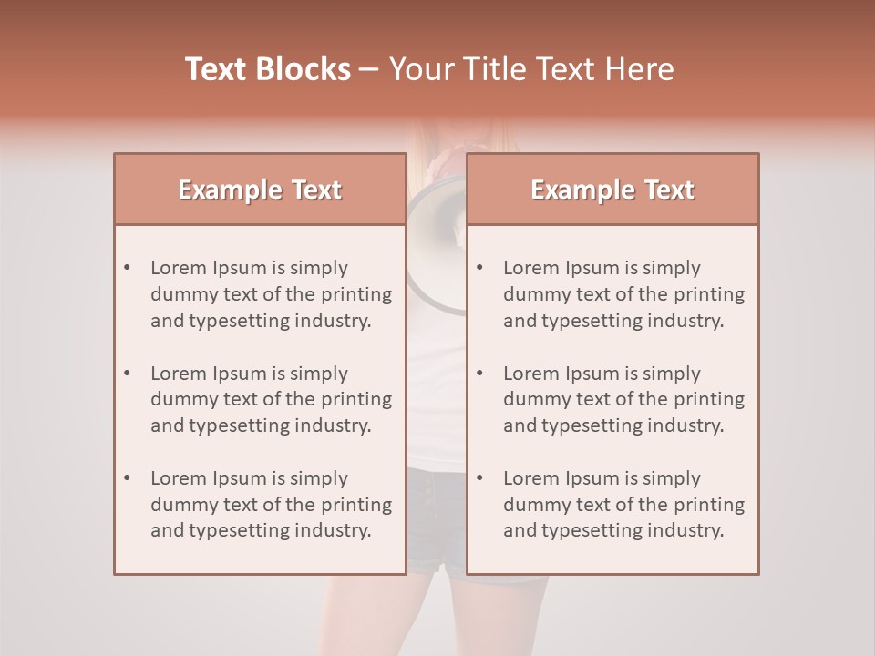 Bullhorn Casual Urgent PowerPoint Template