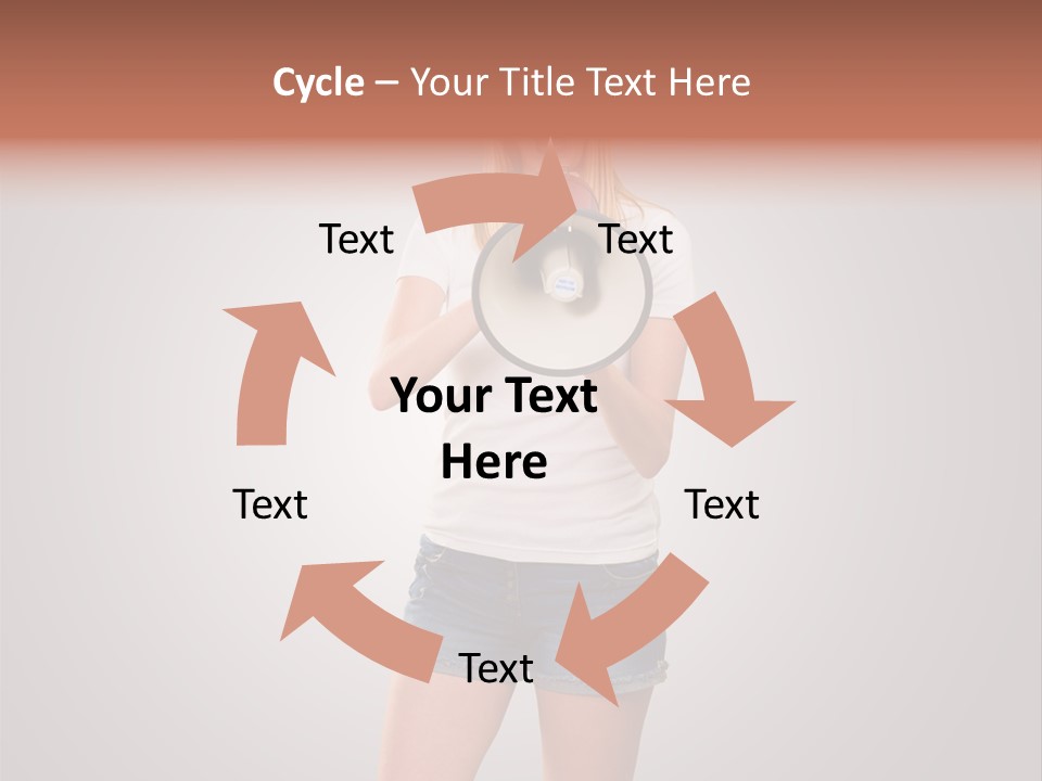 Bullhorn Casual Urgent PowerPoint Template