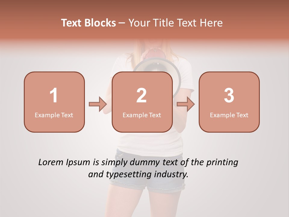 Bullhorn Casual Urgent PowerPoint Template