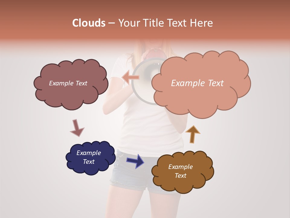 Bullhorn Casual Urgent PowerPoint Template