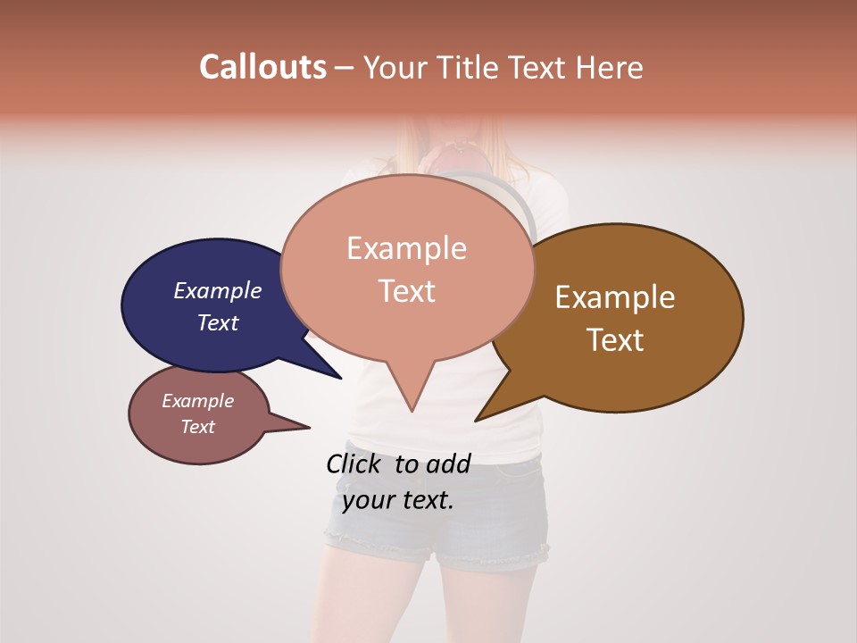 Bullhorn Casual Urgent PowerPoint Template