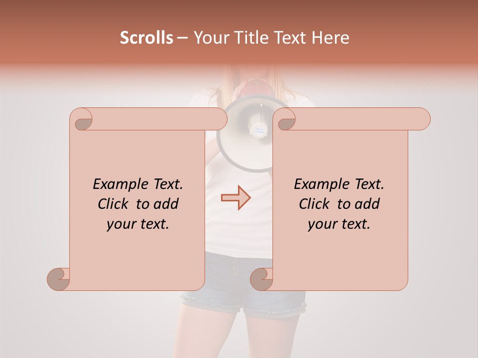 Bullhorn Casual Urgent PowerPoint Template