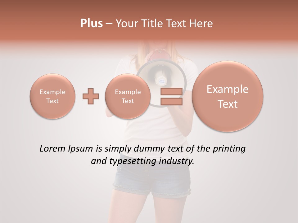 Bullhorn Casual Urgent PowerPoint Template