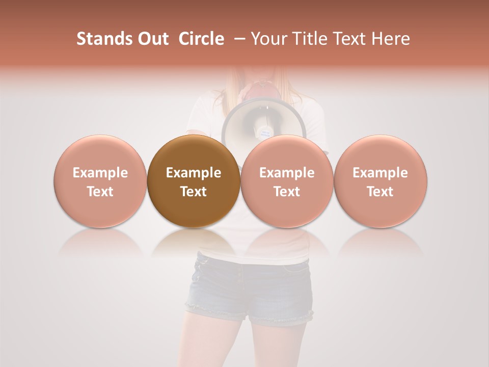 Bullhorn Casual Urgent PowerPoint Template