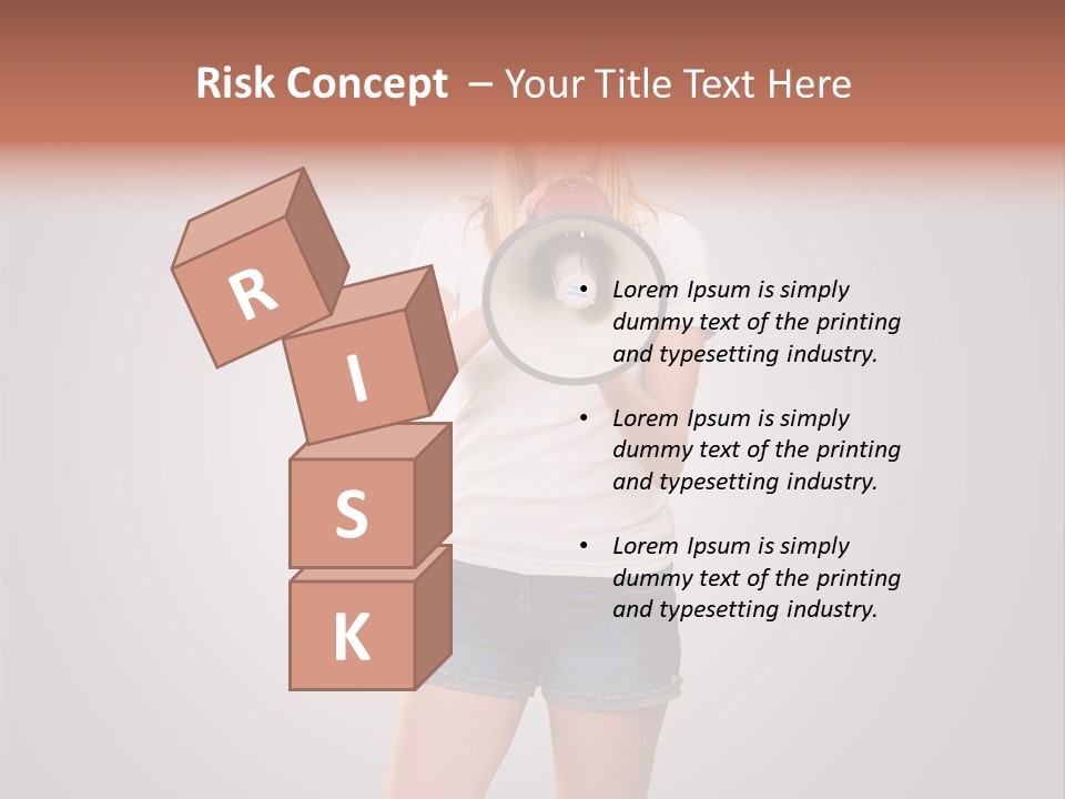 Bullhorn Casual Urgent PowerPoint Template