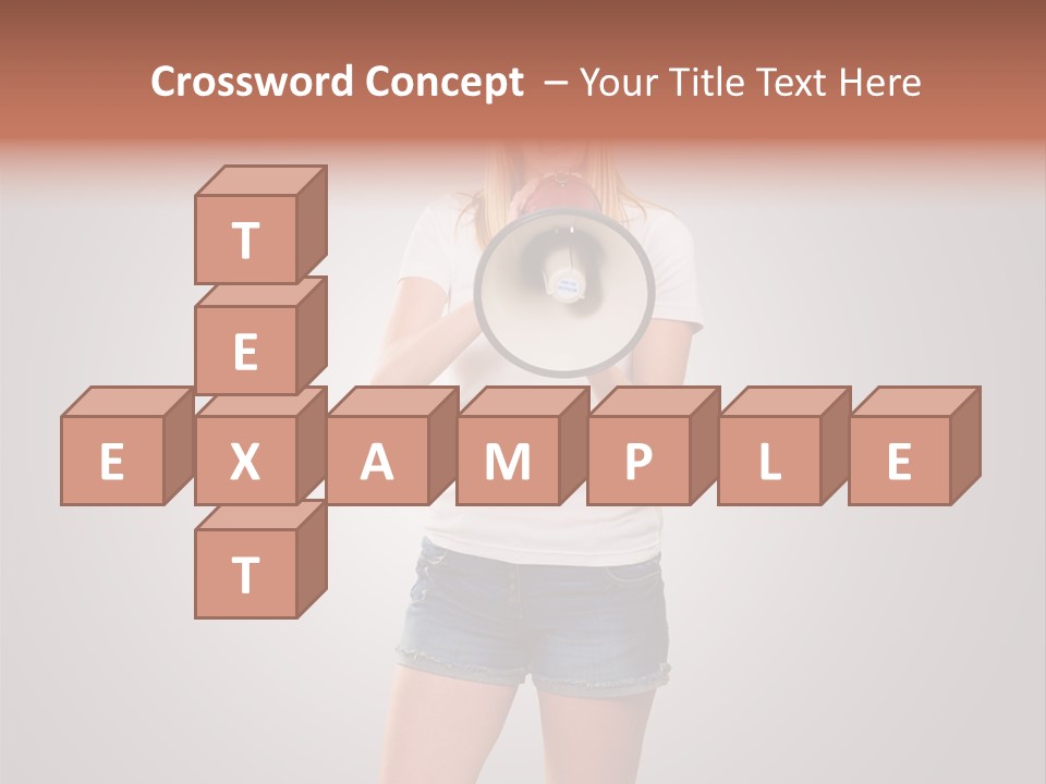 Bullhorn Casual Urgent PowerPoint Template