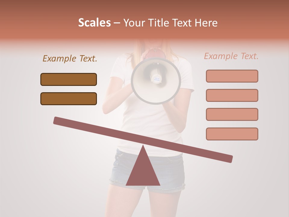 Bullhorn Casual Urgent PowerPoint Template