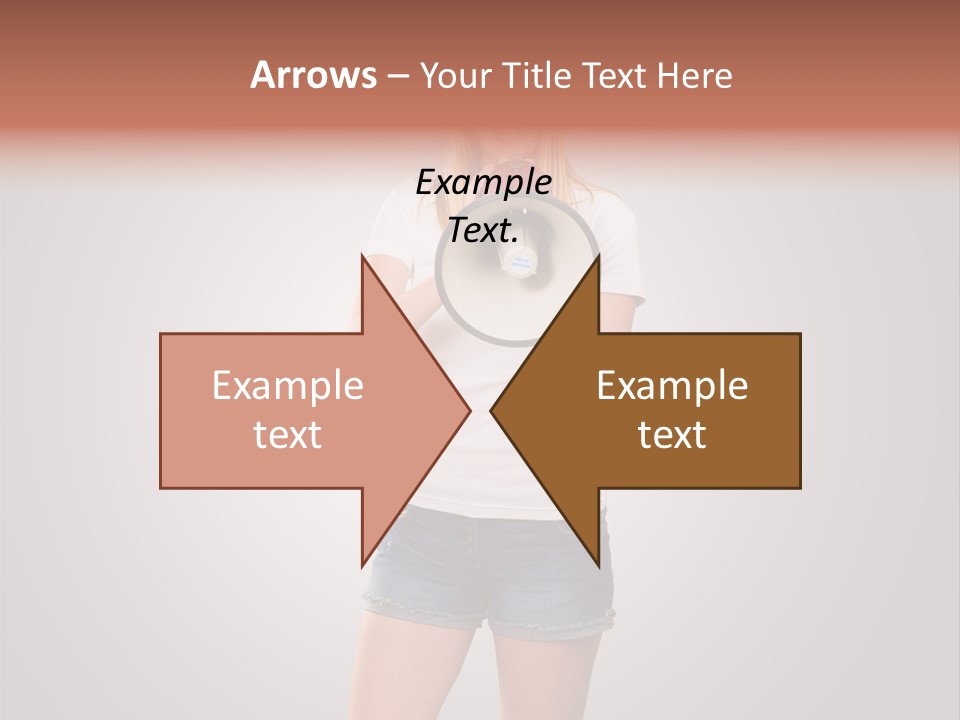 Bullhorn Casual Urgent PowerPoint Template