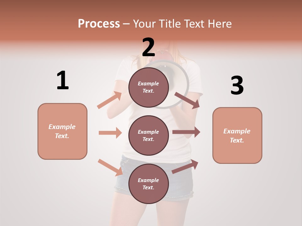 Bullhorn Casual Urgent PowerPoint Template