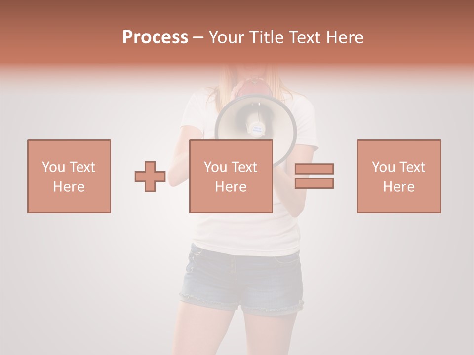 Bullhorn Casual Urgent PowerPoint Template