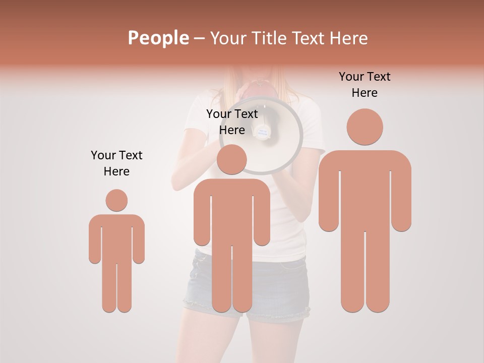 Bullhorn Casual Urgent PowerPoint Template