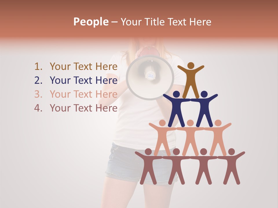 Bullhorn Casual Urgent PowerPoint Template