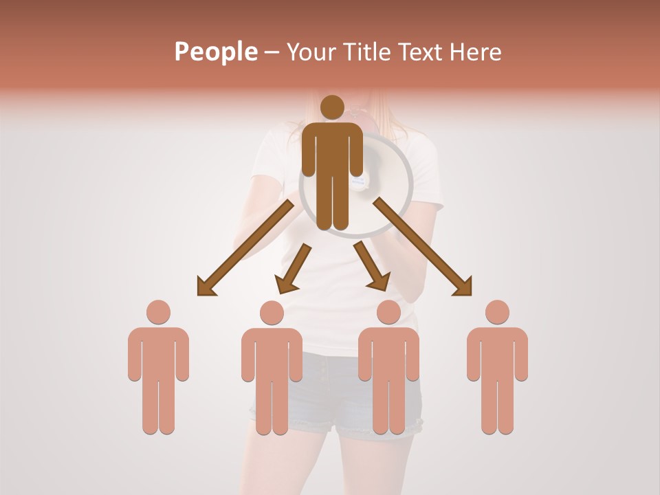 Bullhorn Casual Urgent PowerPoint Template