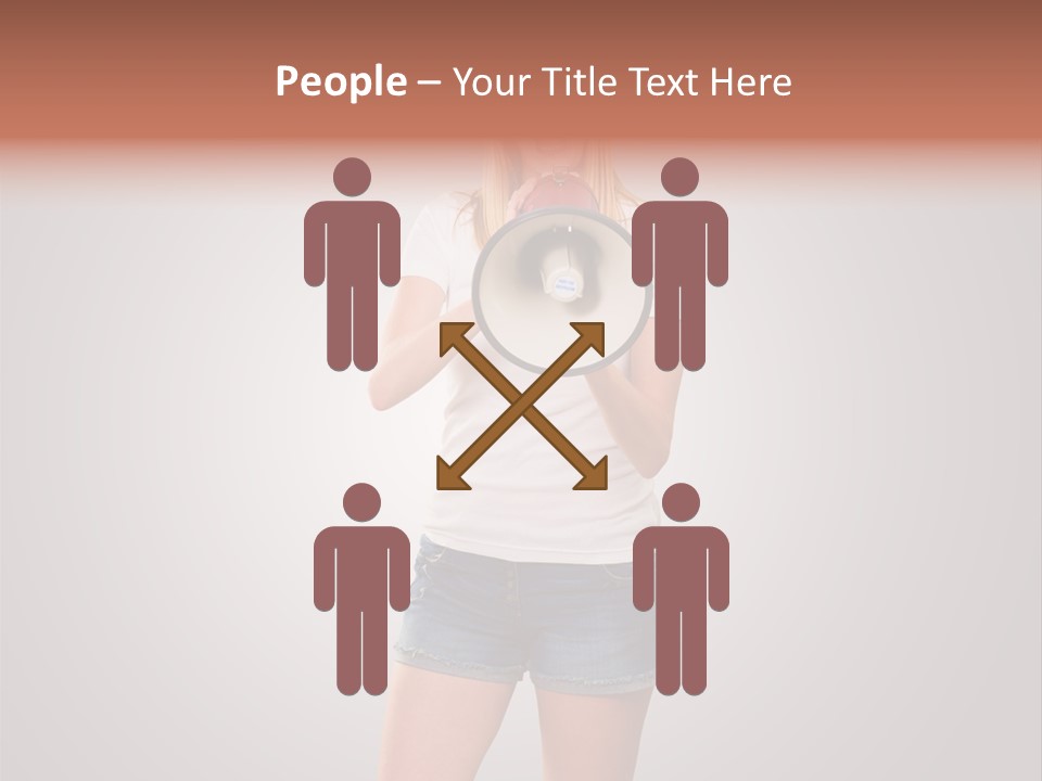 Bullhorn Casual Urgent PowerPoint Template