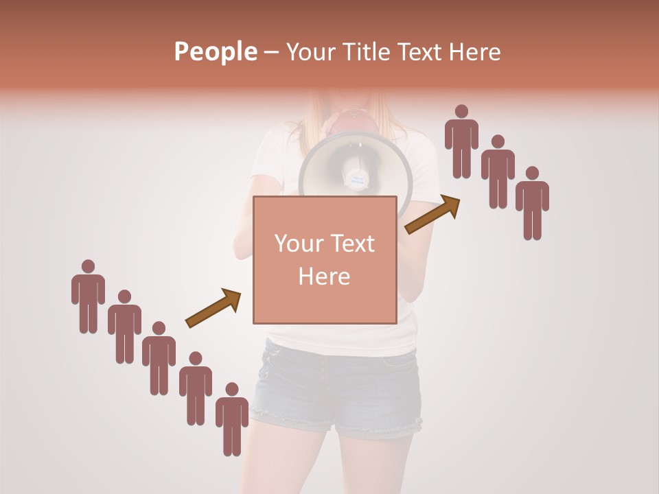 Bullhorn Casual Urgent PowerPoint Template