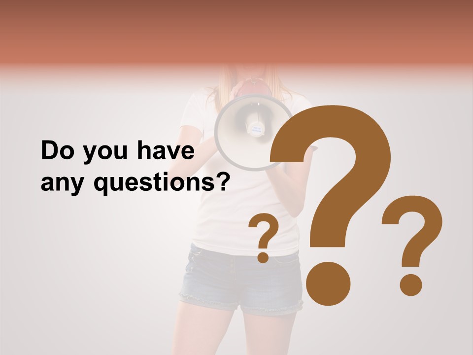 Bullhorn Casual Urgent PowerPoint Template