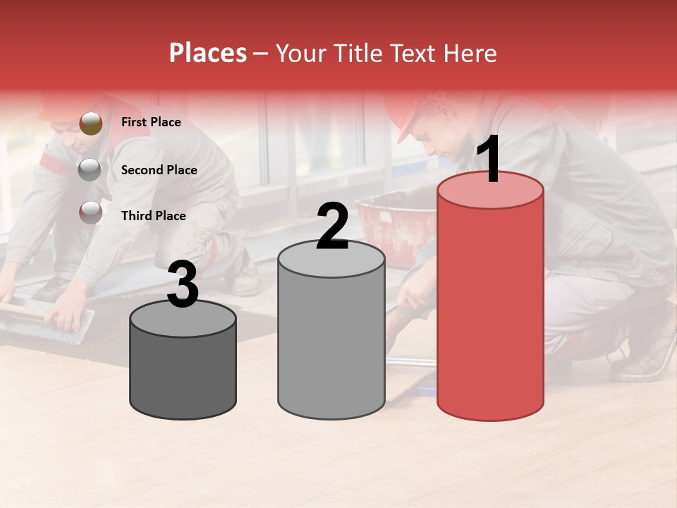Interiors Cement Labor PowerPoint Template
