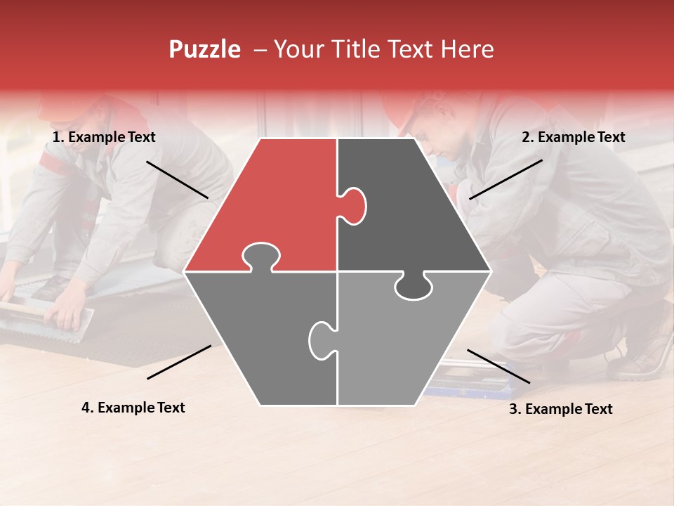 Interiors Cement Labor PowerPoint Template