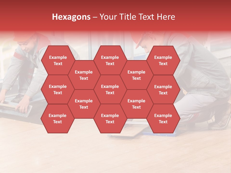 Interiors Cement Labor PowerPoint Template