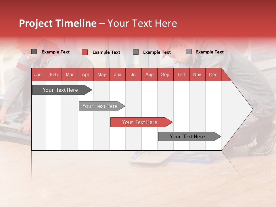 Interiors Cement Labor PowerPoint Template