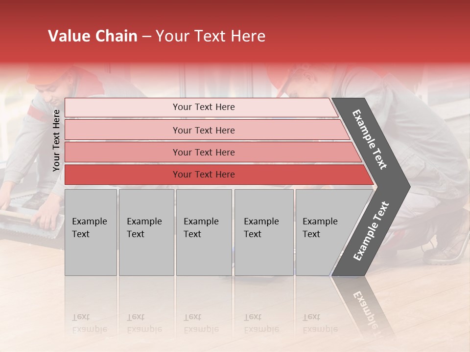 Interiors Cement Labor PowerPoint Template
