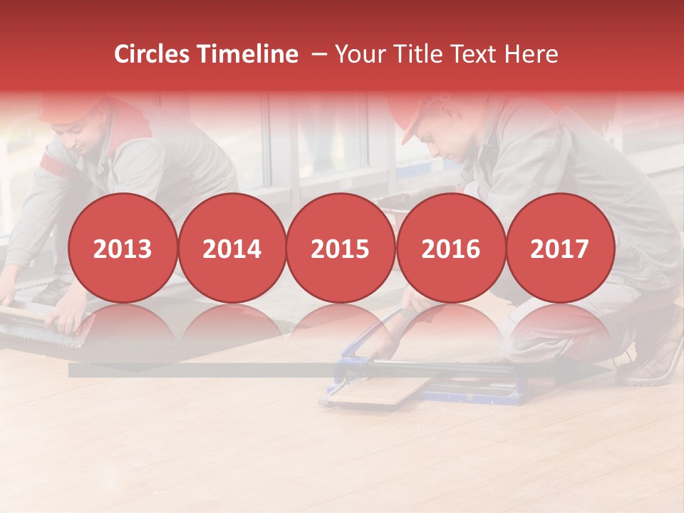 Interiors Cement Labor PowerPoint Template