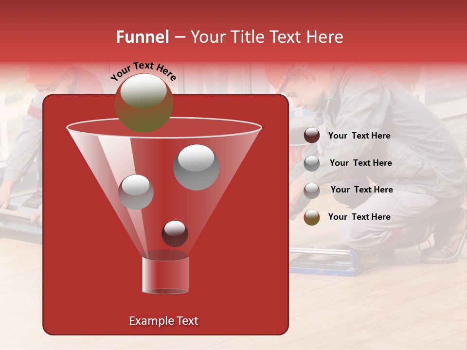 Interiors Cement Labor PowerPoint Template