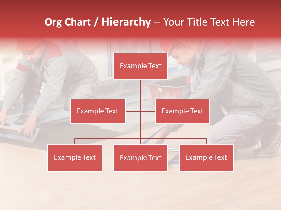 Interiors Cement Labor PowerPoint Template