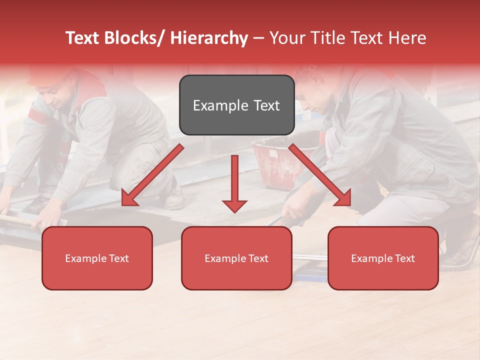 Interiors Cement Labor PowerPoint Template