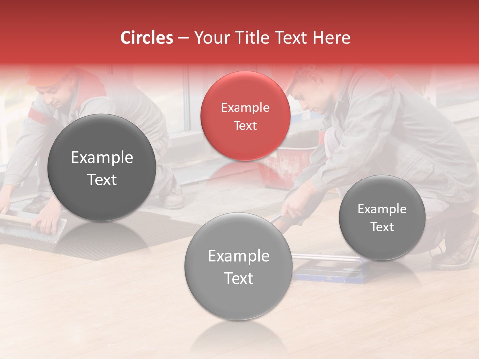 Interiors Cement Labor PowerPoint Template