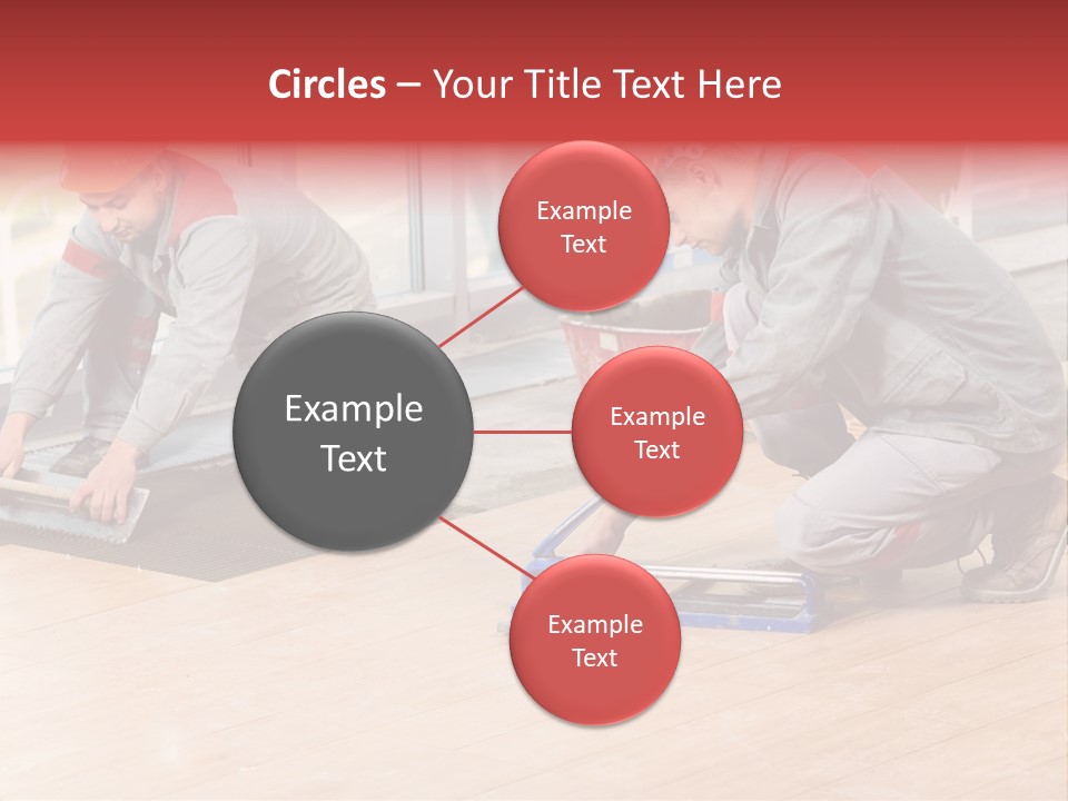 Interiors Cement Labor PowerPoint Template