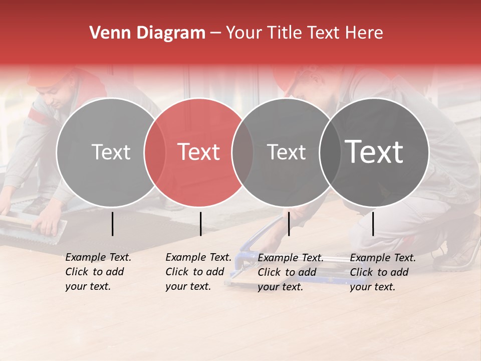 Interiors Cement Labor PowerPoint Template