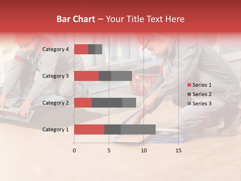 Interiors Cement Labor PowerPoint Template