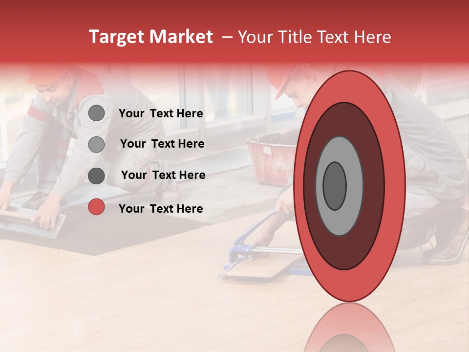 Interiors Cement Labor PowerPoint Template