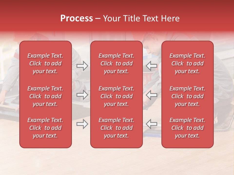 Interiors Cement Labor PowerPoint Template
