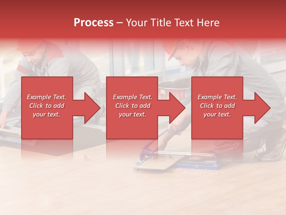 Interiors Cement Labor PowerPoint Template