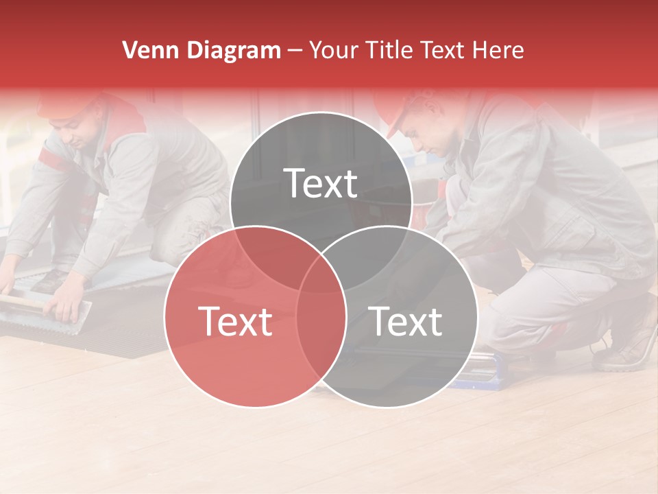 Interiors Cement Labor PowerPoint Template