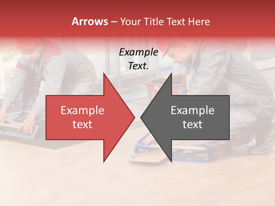 Interiors Cement Labor PowerPoint Template