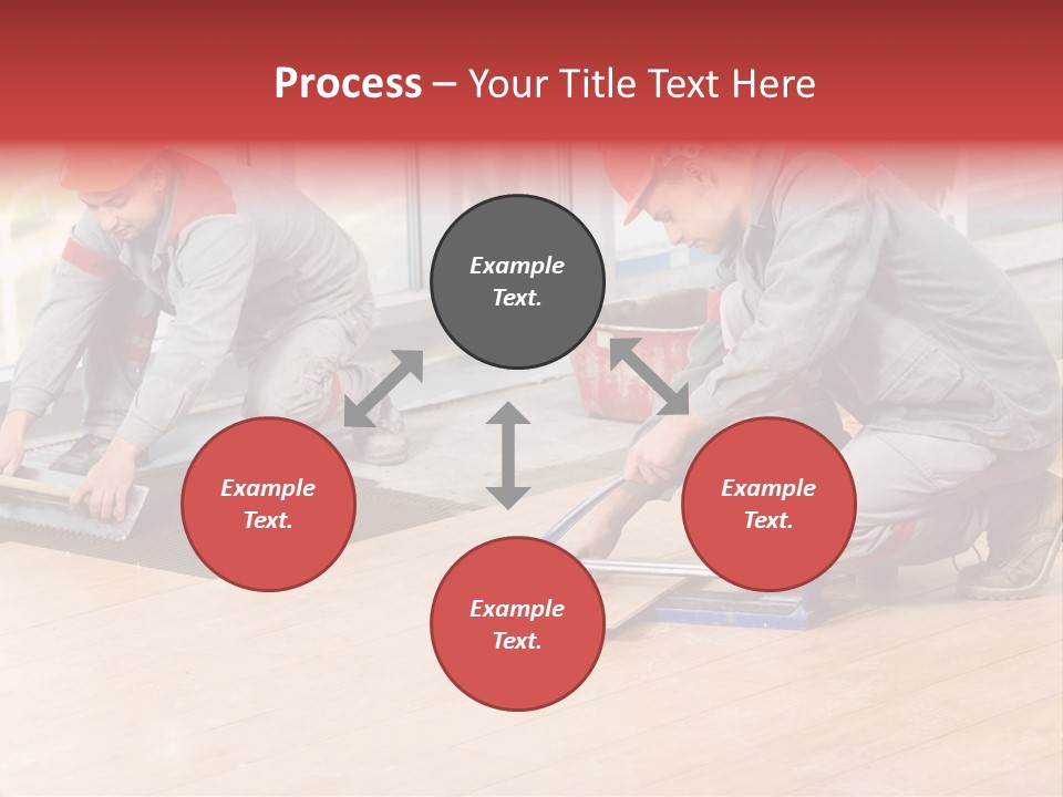 Interiors Cement Labor PowerPoint Template