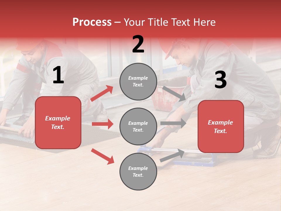 Interiors Cement Labor PowerPoint Template