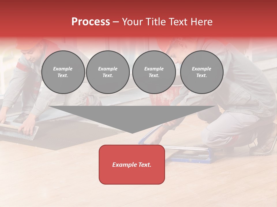 Interiors Cement Labor PowerPoint Template