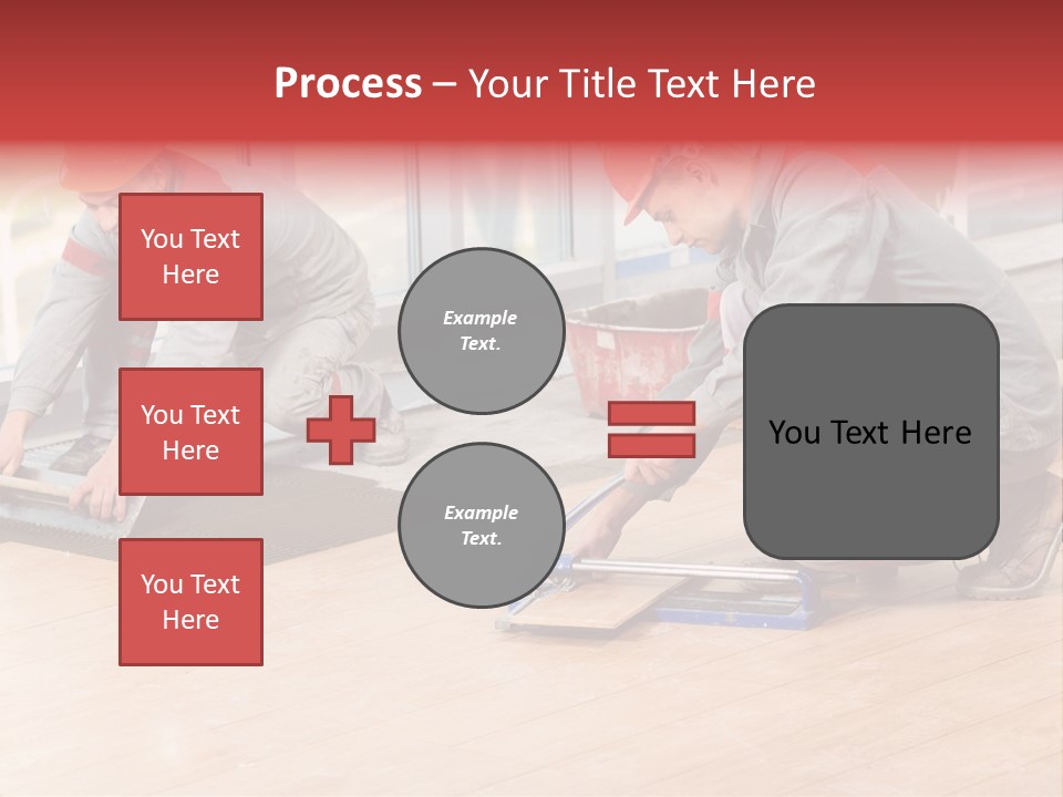 Interiors Cement Labor PowerPoint Template