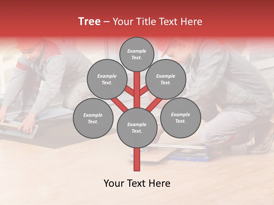 Interiors Cement Labor PowerPoint Template