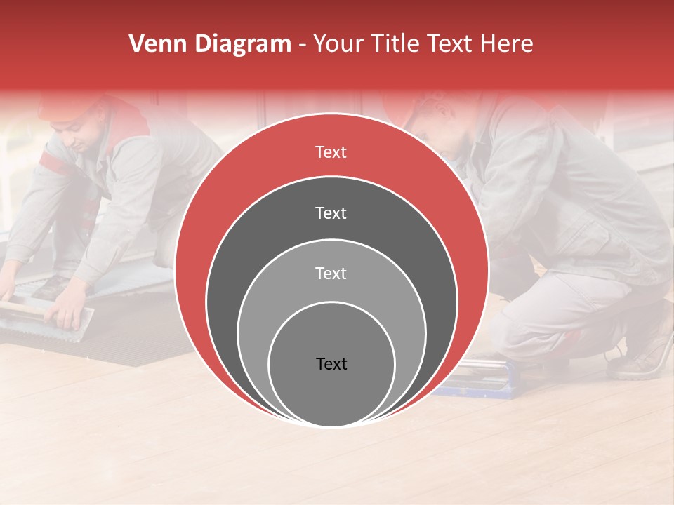 Interiors Cement Labor PowerPoint Template