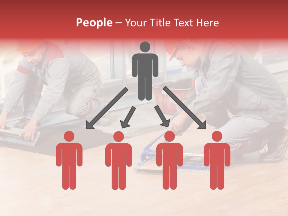 Interiors Cement Labor PowerPoint Template